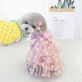 thumbnail image 3 of Dog Dress Puppy Skirt Cat Outfit Pet Clothes for Small Dogs Girl Costume Birthday Gift, 3 of 8
