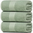 thumbnail image 6 of Dewalls Maisons 3-Pack Large Bath Towels, 100% Cotton 27x54 Inches, Quick Drying, Super Absorbent, Perfect for Daily Use, Bathroom & Hotel - Soft Green Color, 6 of 6