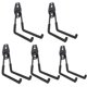 thumbnail image 5 of Ganchos de garaje montados en la pared, colgador de almacenamiento para herramientas eléctricas, cuerda, pala, manguera de bicicleta (negro), 5 uds., 5 of 8