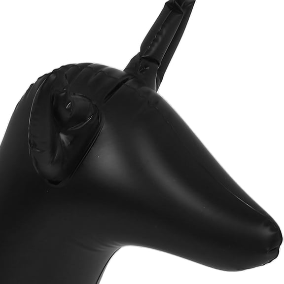 ELAYARD Black Inflatable Dog Mannequin for Pet Clothing Display Stand with Soft PVC Material Design