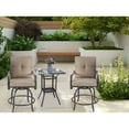 thumbnail image 3 of Kozyard Isabella High Swivel Bar Stools/Chair Set for Home Patio, Back Yard, Cafes, Bistro, Restaurants and Chic Bars (Beige), 3 of 5