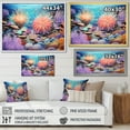 thumbnail image 4 of Designart "Azure And Violet Anemone Crown" Coastal Coral Under Water Wall Art Living Room, 4 of 7