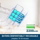 thumbnail image 3 of Aspiradora Inalámbrica INSE - Diseño de Tubo Recto, 6 en 1, Recargable y Ligera, Ideal para Alfombras, Suelos Duros, Pelo de Mascotas y Hogar, Color Azul, 3 of 9