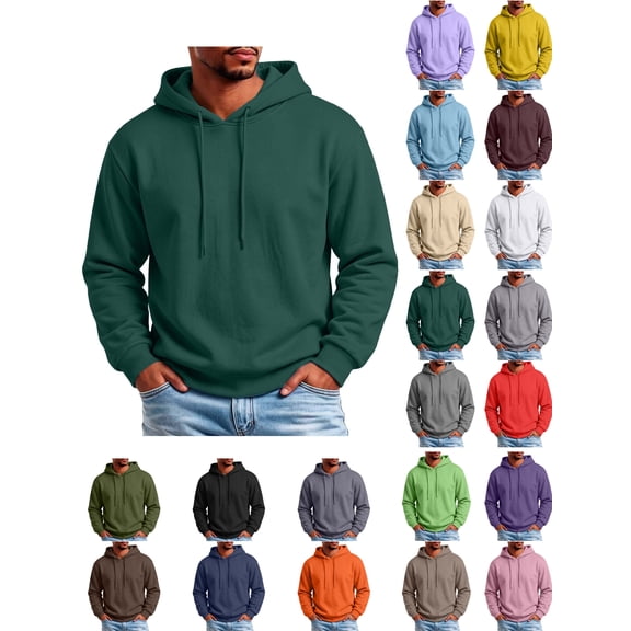 Men's Hoodie Non Positioning Camouflage Printed Pullover Casual Loose Long Sleeved Top Sweatshirts