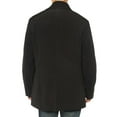thumbnail image 4 of Mens Black Coat Luciano Natazzi Double Breasted Topcoat, 4 of 5