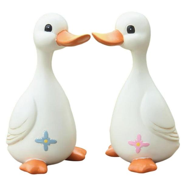 2 estatuas de , adornos de mesa, esculturas de animales de resina de dibujos animados, estatuas de jardín para exterior, Patio, porche, césped, Padres