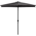 thumbnail image 5 of ABCCANOPY 9FT Patio Half Umbrella With Crank Handle, Dark Gray, 5 of 7