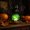 Black, variant on Cadancy Halloween Decorations White Owl Tabletop Night Light with Bat Wing LED Glowing Crystal Ball Base Gothic Spooky Desk Ornament for Party Holiday Seasonal Home Decorative Gift