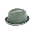 thumbnail image 1 of Epoch Hats Company Chapeau Fedora en Coton Denim Lavé (Hommes), 1 of 4