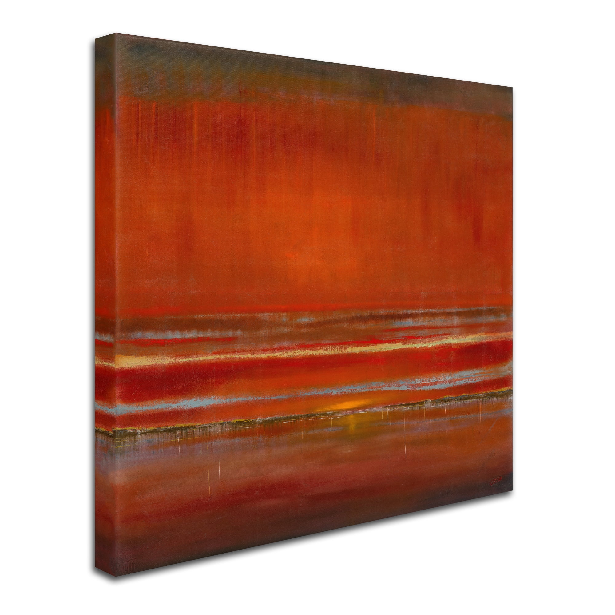 Trademark Fine Art "Red Horizon" Canvas Art by Rio