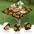 thumbnail image 4 of Spooky Season Elastic Hem Tablecloth 36x36 Inch Square - Halloween Themed Stretch Fit Perfect for Coffee and Dining Table Protection, 4 of 6
