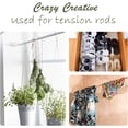 thumbnail image 5 of 12 Pack Tension Rods for Windows 28 to 48 Inch Spring Tension Rod Adjustable Metal No Drill Curtain Rod for Windows, Shower, Door, Kitchen (White, 12 Pack), 5 of 5