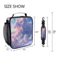 thumbnail image 5 of Square Lunch Bag 10.5*3.5*9.5 Inches Cooler Bag Lunch Bag Insulation Portable Durable Fashion Pink Sky, 5 of 6