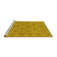 thumbnail image 2 of Ahgly Company Machine Washable Indoor Rectangle Oriental Yellow Traditional Area Rugs, 7' x 9', 2 of 4