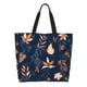 thumbnail image 1 of Fotbe Autumn Leaves With Blue Bolsa Tote Estética de Lona con Estampado para Mujer - Bolsa Reutilizable de Hombro Casual para Vacaciones, Compras, Trabajo y Gimnasio, 1 of 8