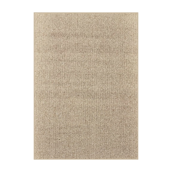3x5' Straw Weave - Indoor Outdoor Custom Cut Area Rug Carpet Runners with a Premium Fabric Finished Edges