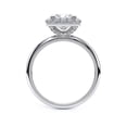 thumbnail image 2 of Oryn Jewel White Gold Over 14K Diamond Rings - 1.4 Ct Princess Excellent Cut Diamond Rings - Engagement Solitaire Halo Set Rings for Her - Simple Solitaire Style Engagement Rings for Women's, 2 of 6