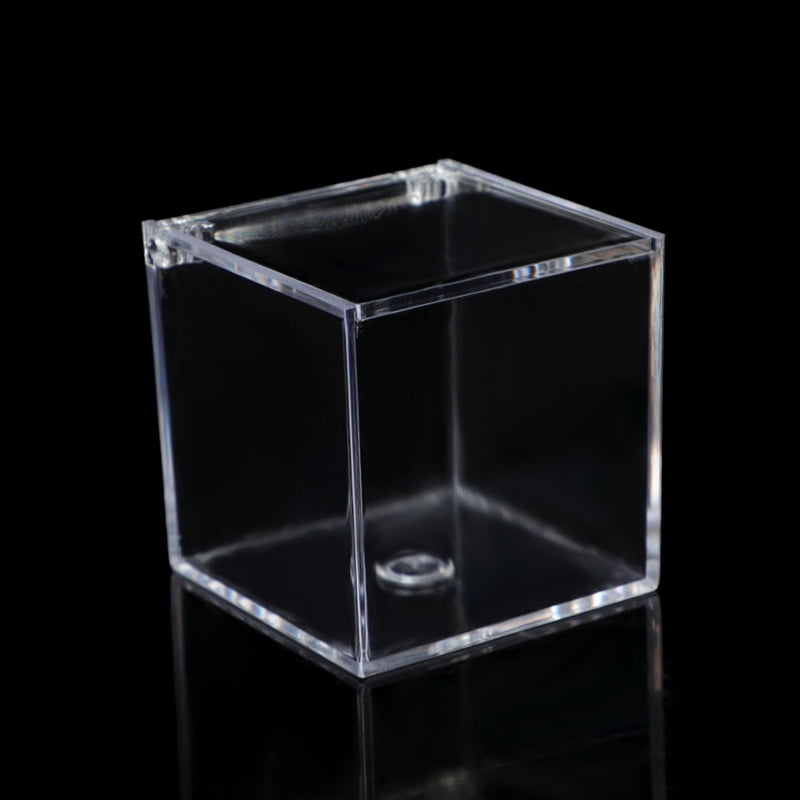 2pcs Clear Acrylic Box Organizers Action Figures Display Box Countertop