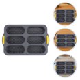 thumbnail image 1 of unbranded De Silicona Negro Flexible Para Hornear Pan Hot Dog Pegajoso No Adherente, 1 of 8