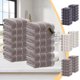 thumbnail image 1 of Juego de toallas de 12 piezas | Toallas de algodón suave y absorbente | Paquete de 12 Café Blanco Azul | 69x32cm Baño Hand Gym Spa Salón de Belleza Toallas | Secado rápido, duradero, que no se, 1 of 7