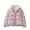 Pink, variant on Baqcunre Crop Tops Women's Autumn And Winter Leisure Long Sleeve Standing Neck Short Solid Color Slim Fit Solid Color Breadwear Cotton Coat Puffer Jacket Womens Womens Fall Fashion 2023 Black L