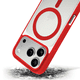 thumbnail image 5 of Funda Transparente para iPhone 17 Pro Max con Color ROJO Compatible con MagSafe para iPhone 17 Pro Max, Protección Antigolpes Ultrafina, TPU + Silicona Resistente, 5 of 6