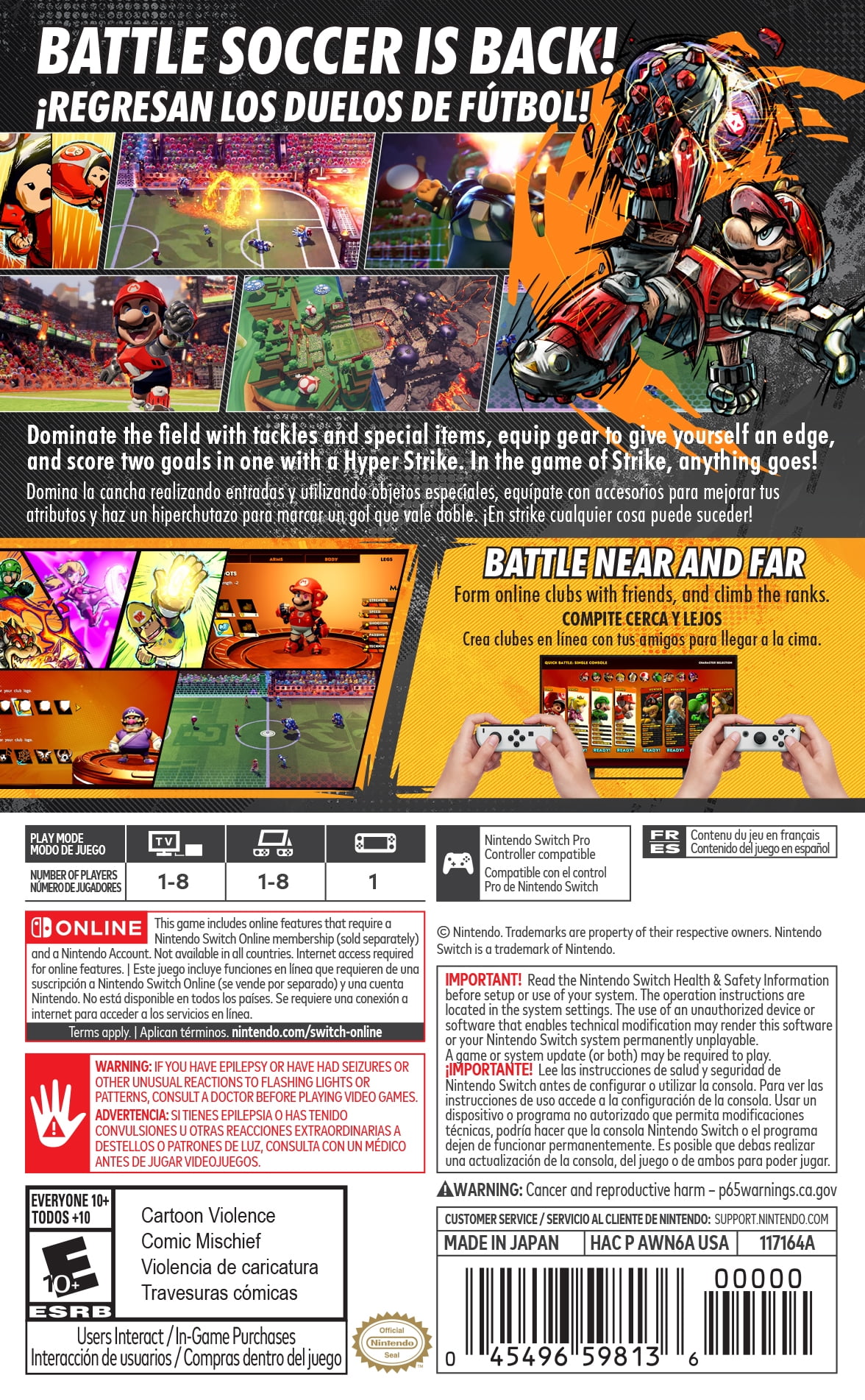 Mario Strikers: Battle League on Switch — price history, screenshots,  discounts • USA