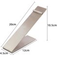 thumbnail image 3 of WellieSTR 2 Pack (Low V Shape/Silver) Shoe Display Stand High Heel Shoe Riser Stainless Steel Sandals Display Stand, 3 of 5