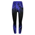thumbnail image 3 of DDAPJ pyju Womens High Waisted Leggings 2025 Fashion 3D Flame Print Casual Tights 4-Way-Stretch Yoga Running Skinny Pants Holiday Bottoms Birthday Gifts Dark Blue XXL, 3 of 7