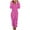 Hot Pink, variant on One Piece Pajamas for Women Autumn And Winter Solid Color Long Sleeved Zipper Hooded Sleepwear