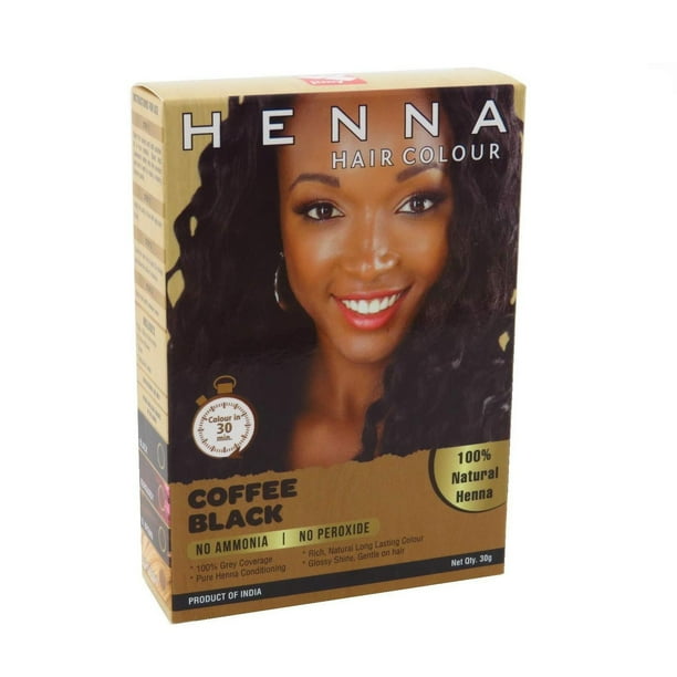 Jimy Henna Hair Color 100% Natural Coffee Black 30g,Pack of 12 Jimy Henna Hair Color 100% Natural Coffee Black 30g,Pack of 12