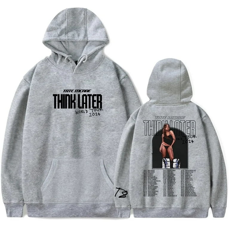 Tate McRae Hoodies Think Later World Tour Merch for Women and Men