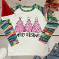 thumbnail image 5 of Women Sweatshirts Raglan Pullover Christmas Graphic Outfits Crewneck Tees Gradient Tops Christmas Tree Clothing Shining Star Clothes Snowman Tees Festival Sweatshirt, 5 of 5