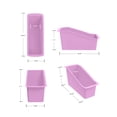 thumbnail image 4 of Pen+Gear Book Bin, 14.3 x 5.44 x 7.1 in, Lavender Sunrise, 9-Pack, 4 of 5