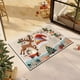 thumbnail image 5 of Seyotauo Christmas Decor 3D Stereoscopic Embroidery Carpet - 24 x16 inch Polyester Xmas Decor Indoor Outdoor, Absorbent Nonslip Dirt Proof Washable Foot Mat for Entryway Kitchen Bathroom Porch Patio, 5 of 6