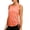 Orange, variant on Womens Casual Tops Spring and Summer Fitness Yoga Outerwear Running Pilates Drawstring Loose Top