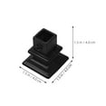 thumbnail image 2 of LOLIPPYY Pair of Stairs Railing Post Weather Resistance Secure Handrail for Homeowners Black, 2 of 8