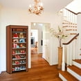thumbnail image 2 of 10 Tiers Shoe Rack with Dustproof Cover, iMounTEK Shoe Storage Cabinet Organizer, 2 of 7