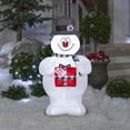 thumbnail image 2 of Gemmy Christmas Inflatable Frosty the Snowman with Scarf, 3.5 ft Tall, Multi, 2 of 4