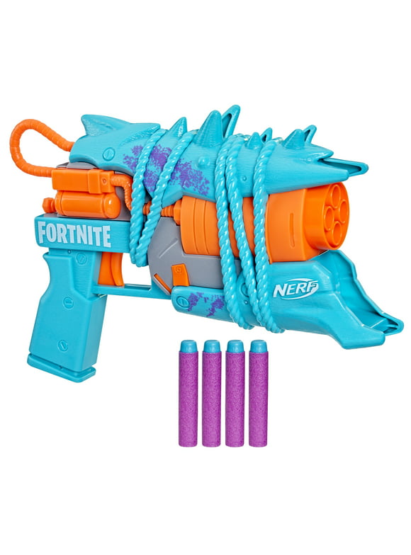 Nerf Fortnite Primal Kids Toy Blaster for Boys and Girls with 4 Darts, Only At Walmart