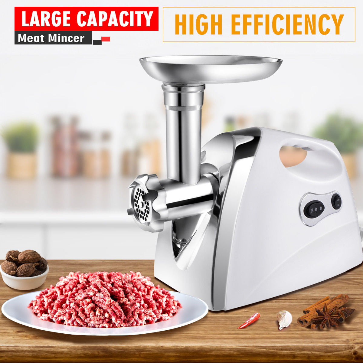 AMAZING MALL Electric Meat Grinder,Stainless Steel Food Processor(700 W ,3  Liter )