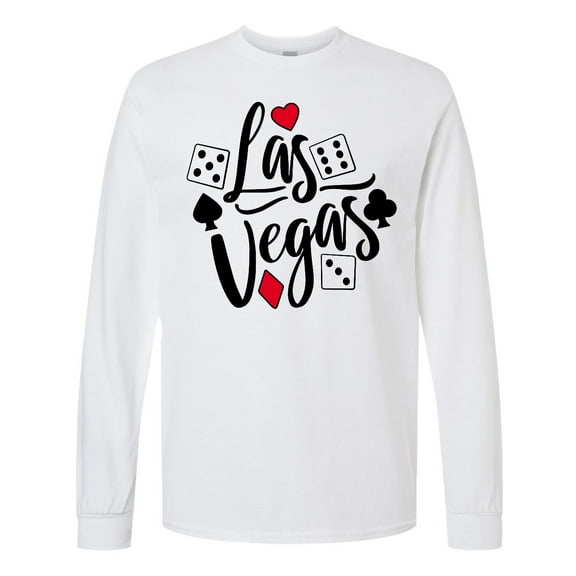 Inktastic Las Vegas Dice and Card Suites Long Sleeve T-Shirt