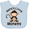 thumbnail image 3 of Inktastic Nana's Little Monkey Boys or Girls Baby Bib, 3 of 4