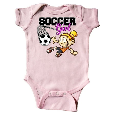 

Inktastic Soccer Girl Gift Baby Girl Bodysuit