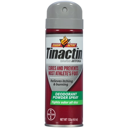 Tinactin Athlete's Foot Antifungal Deodorant Powder Spray, 4.6 oz Can