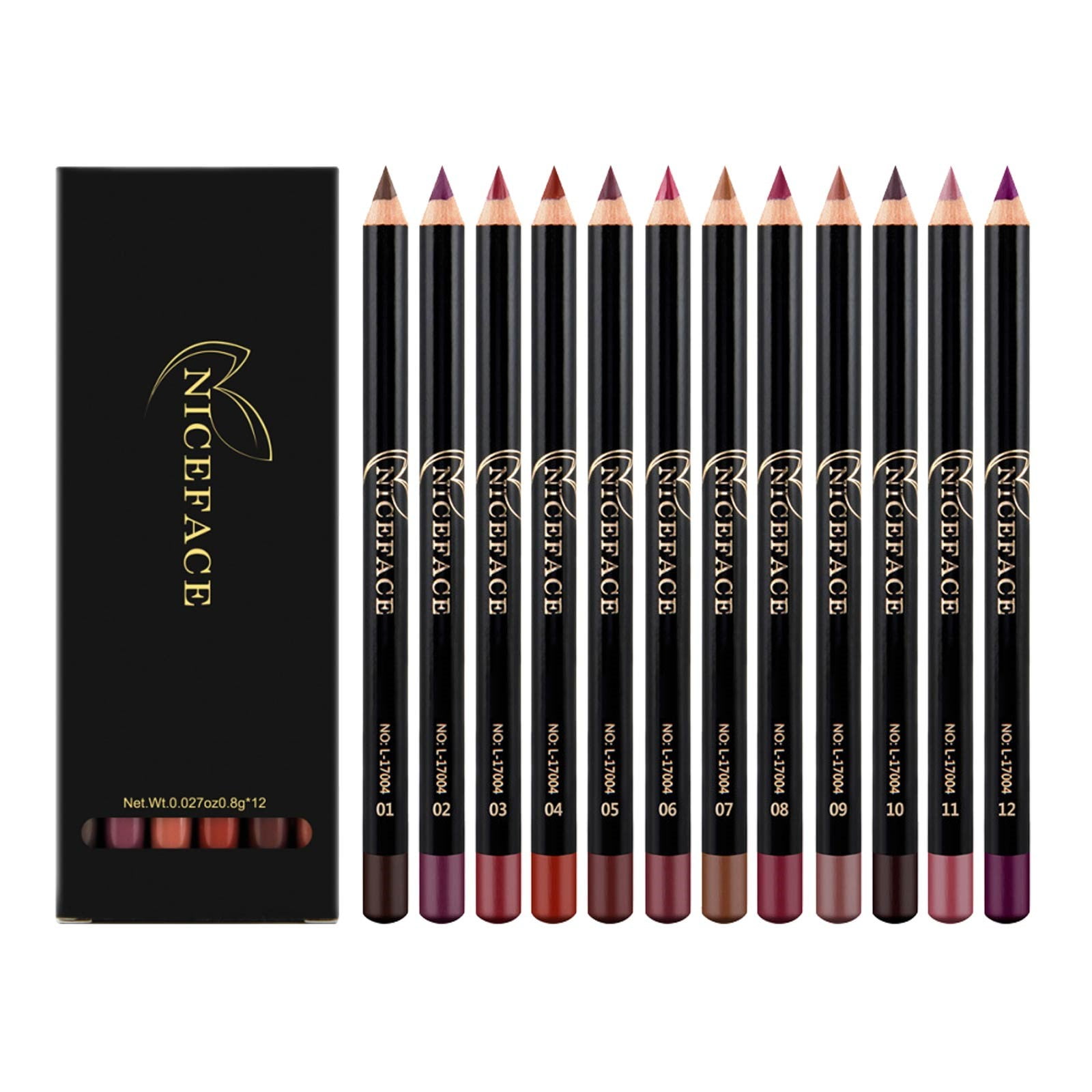 Easy Pencil Lip Pencil Pencil Lip Liner Color 12 Lose Not Waterproofs