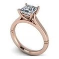 thumbnail image 2 of 2.00 Ct Princess Shaped Beautiful Diamond Wedding Rings for Women Solid 14K Rose Gold, 2 of 5