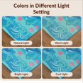 thumbnail image 7 of Design&I 8'x10' Washable Area Rug Extra Large Skid-Resistant Low Profile Ocean Whale Octopus Starfish Cartoon Animals Under Classroom Flowing Dynamic for Living Room, Family, 7 of 7