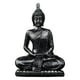 thumbnail image 3 of Estatua de Buda sentado, escultura de Buda, figura decorativa de resina para meditación Negro, 3 of 9