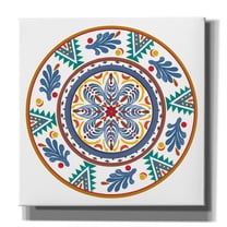 Epic Graffiti 'Talavera De Moda 4'  by Art Licensing Studio Canvas Wall Art, 18" x 18"